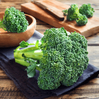 broccoli on Wooden Board