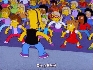 Bart Simpson dancing