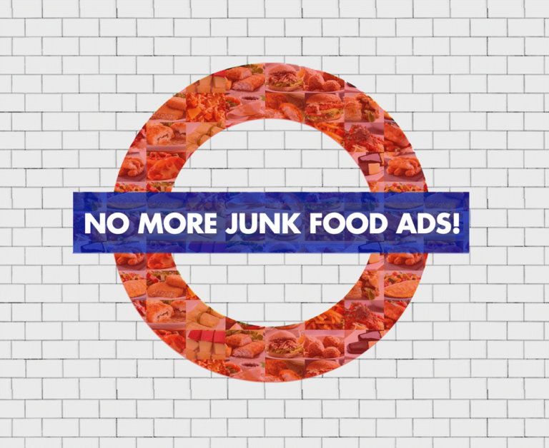 Junk food adverts will be banned on the tube