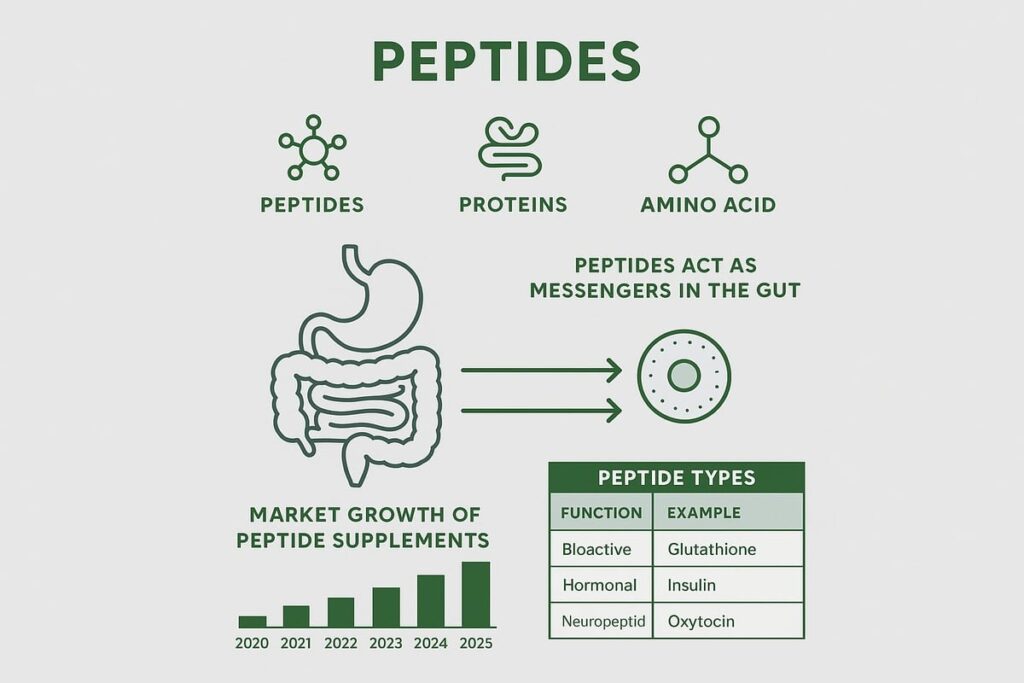Overview of various types of pepitas and their benefits in peptide supplements.