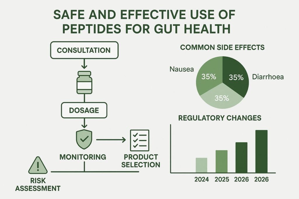 Visual representation of a safe peptide pesticide designed to enhance gut health.