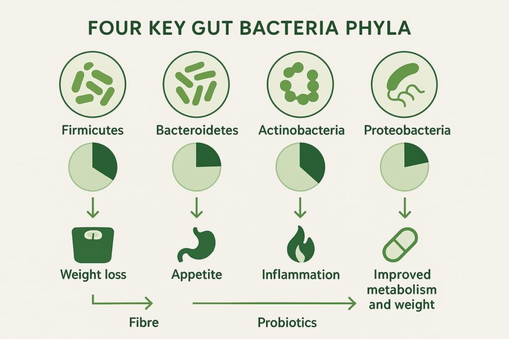 The four Gut Bacteria for Weight Loss