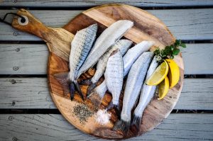 fish on a plate